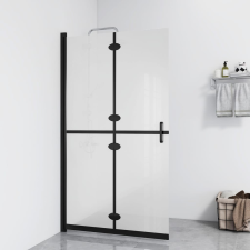 vidaXL ESG tejüveg összecsukható zuhanyfal 100 x 190 cm kád, zuhanykabin