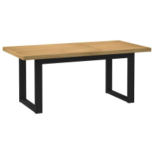 vidaXL Étkezőasztal NOAIN U-alakú lábak 180x90x75 cm tömörfa fenyőfa bútor