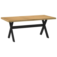 vidaXL Étkezőasztal NOAIN X alakú lábak 180x90x75 cm tömör fa fenyőfa bútor