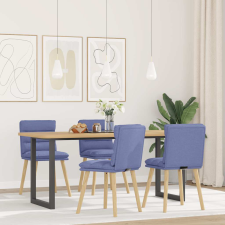 vidaXL étkezőszékek 4 db Jeans kék szövet bútor