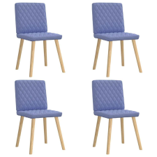 vidaXL étkezőszékek 4 db Jeans kék szövet bútor