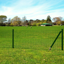 vidaXL Euro Fence zöld acélkerítés 25 x 1,0 m kerti bútor