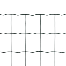 vidaXL Euro Fence zöld acélkerítés 25 x 1,2 m kerti bútor