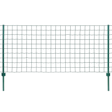 vidaXL Euro Fence zöld acélkerítés szett 20 x 1 m kerti dekoráció