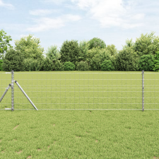 vidaXL Euro Kerítés 0.8x10 m Galvanizált Acél építőanyag