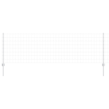 vidaXL Euro Kerítés 5 U Posts Ezüst 0,8x10 m Acél (3336170) építőanyag