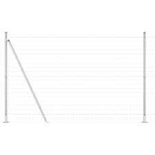 vidaXL Euro Kerítés 7 Flancos Pállal 1.4x10 m Galvanizált Acél (3350994) építőanyag