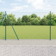 vidaXL Euro Kerítés 7 Flanged Posts 1.6x10 m Horganyzott Acél építőanyag