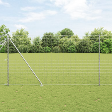 vidaXL Euro Kerítés 7 Tüskeoszloppal 1.5x10 m Horganyzott Acél építőanyag