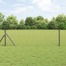 vidaXL Európai Kerítés Szürke 0.4x50 m Acél építőanyag