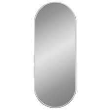 vidaXL ezüstszínű ovális falitükör 50 x 20 cm (348189) bútor