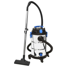 vidaXL Ezüstszínű száraz-nedves porszívó 1200 w 30 l porszívó
