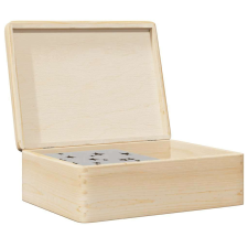 vidaXL Fa doboz fedővel 40x30x13 cm tömör fa fenyő bútor