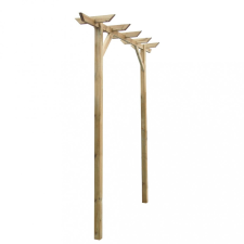vidaXL Fa kerti pergola 200 x 40 x 205 cm kerti bútor