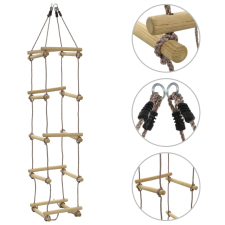 vidaXL fa kötéllétra gyerekeknek 200 cm hinta