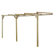 vidaXL Fa Lean-to pergola 2 x 4 2,2 m dekorációs kellék