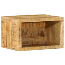 vidaXL Fali Ágy Melletti Szekrény 40x30x25 cm Tömör Fa Durva Mangó bútor