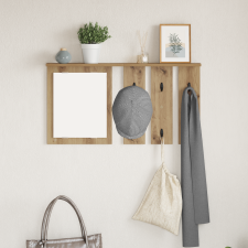 vidaXL Fali Kabáthorog kézműves tölgy 85 x 10 x 45 cm Faanyag bútor