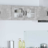 vidaXL Fali konyhaszekrény Beton Szürke 80 x 31 x 40 cm Faanyag