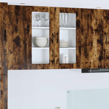 vidaXL Fali konyhaszekrény Füstölt tölgy 80 x 31 x 80 cm Faanyag bútor