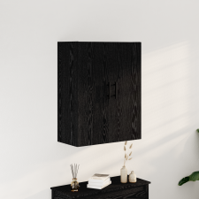 vidaXL Fali Szekrény Fekete Tölgy 69,5x34x90 cm Mérnöki Fa bútor