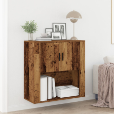 vidaXL Fali Szekrény Régi Fa 80x33x80 cm Műszakilag Kidolgozott Fa bútor