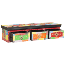 vidaXL Fali TV szekrény 100x30x24 cm Szilárd Fa Durva Mangó bútor