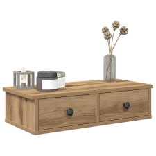 vidaXL Falipolc fiókokkal artisian tölgy 60x25x15 cm műszaki fa bútor