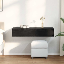 vidaXL Falipolc fiókokkal fekete 100x36x19 cm műszaki fa bútor