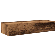 vidaXL Falipolc fiókokkal régi fa 100x36x19 cm műszaki fa (859993) bútor