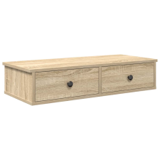 vidaXL Falipolc fiókokkal sonoma tölgy 80x31x17 cm műszaki fa (859952) bútor
