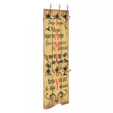 vidaXL Falra szerelhető fogas 6 akasztóval 120 x 40 cm „FAMILY” bútor