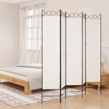 vidaXL fehér 5 paneles paraván 200x200 cm szövet bútor
