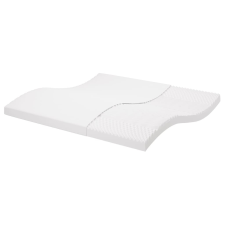 vidaXL fehér 7-zónás 20 ILD keménységű habmatrac 200 x 200 cm ágy és ágykellék