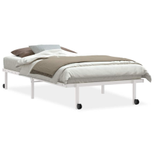 vidaXL fehér acél ágykeret matrac nélkül összecsukható 100x190 cm (4103968) ágy és ágykellék