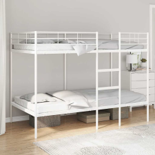 vidaXL fehér acél emeletes ágy matrac nélkül 100 x 200 cm ágy és ágykellék