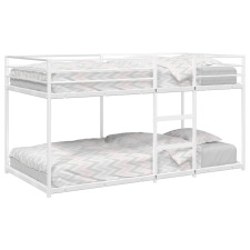 vidaXL fehér acél emeletes ágy matrac nélkül 107 x 203 cm ágy és ágykellék
