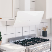 vidaXL fehér acél és edzett üveg fali páraelszívó 90 cm páraelszívó