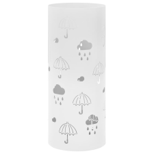 vidaXL fehér acél esernyőtartó esernyőmintával esernyő
