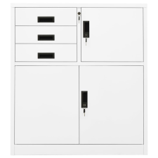 vidaXL fehér acél irodai szekrény 90 x 40 x 102 cm (336405) bútor