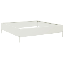 vidaXL fehér acél kerti magaságyás 100 x 100 x 26 cm (851018) kerti tárolás