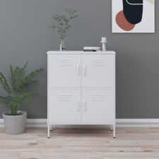 vidaXL fehér acél tárolószekrény 80 x 35 x 101,5 cm irattároló szekrény