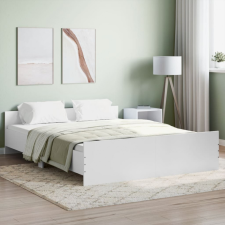 vidaXL fehér ágykeret fej- és lábtámlával 160 x 200 cm ágy és ágykellék