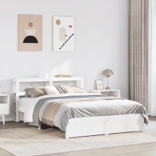 vidaXL fehér ágykeret fejtámlával matrac nélkül 160x200 cm ágy és ágykellék