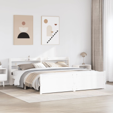 vidaXL fehér ágykeret fejtámlával matrac nélkül 180x200 cm ágy és ágykellék