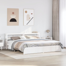 vidaXL fehér ágykeret fejtámlával matrac nélkül 200x200 cm ágy és ágykellék
