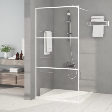 vidaXL fehér átlátszó ESG üveg zuhanyfal 100 x 195 cm kád, zuhanykabin