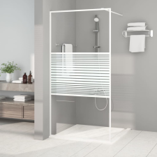 vidaXL fehér átlátszó ESG üveg zuhanyfal 100 x 195 cm kád, zuhanykabin