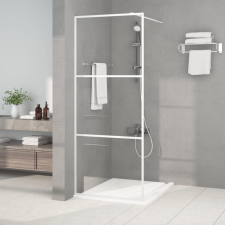 vidaXL fehér átlátszó ESG üveg zuhanyfal 80x195 cm kád, zuhanykabin