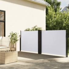 vidaXL Fehér behúzható oldalsó napellenző 120 x 1000 cm kerti bútor